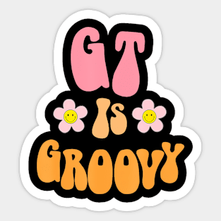 Groovy Gt Teacher Gifted And Talented Teacher Team Group Sticker